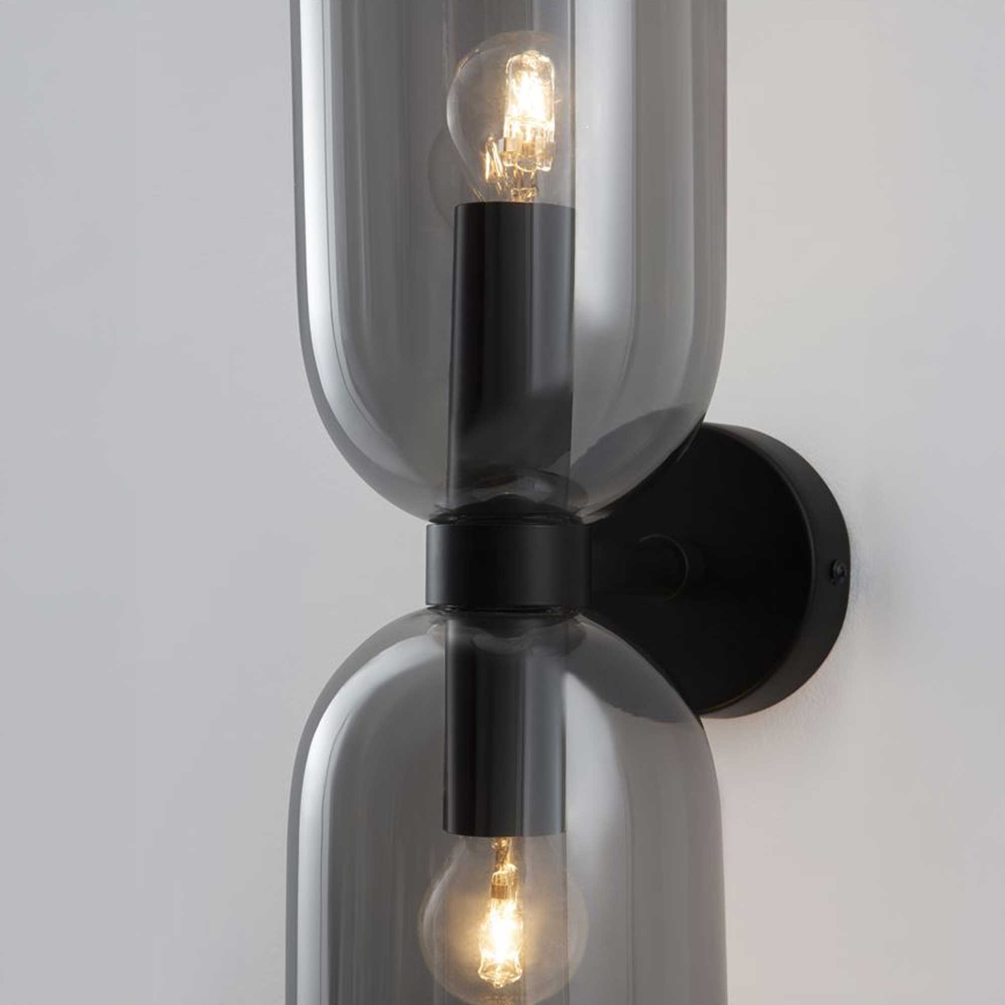 Sklenená nástenná svietidlo Nova Luce Palmer E27