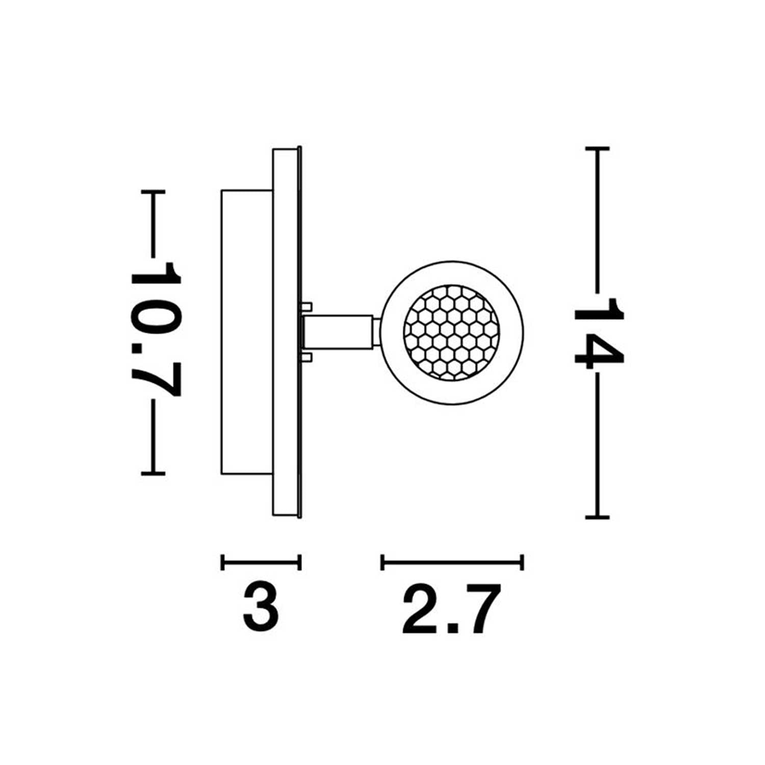 Nova Luce Penor LED nástěnné svítidlo