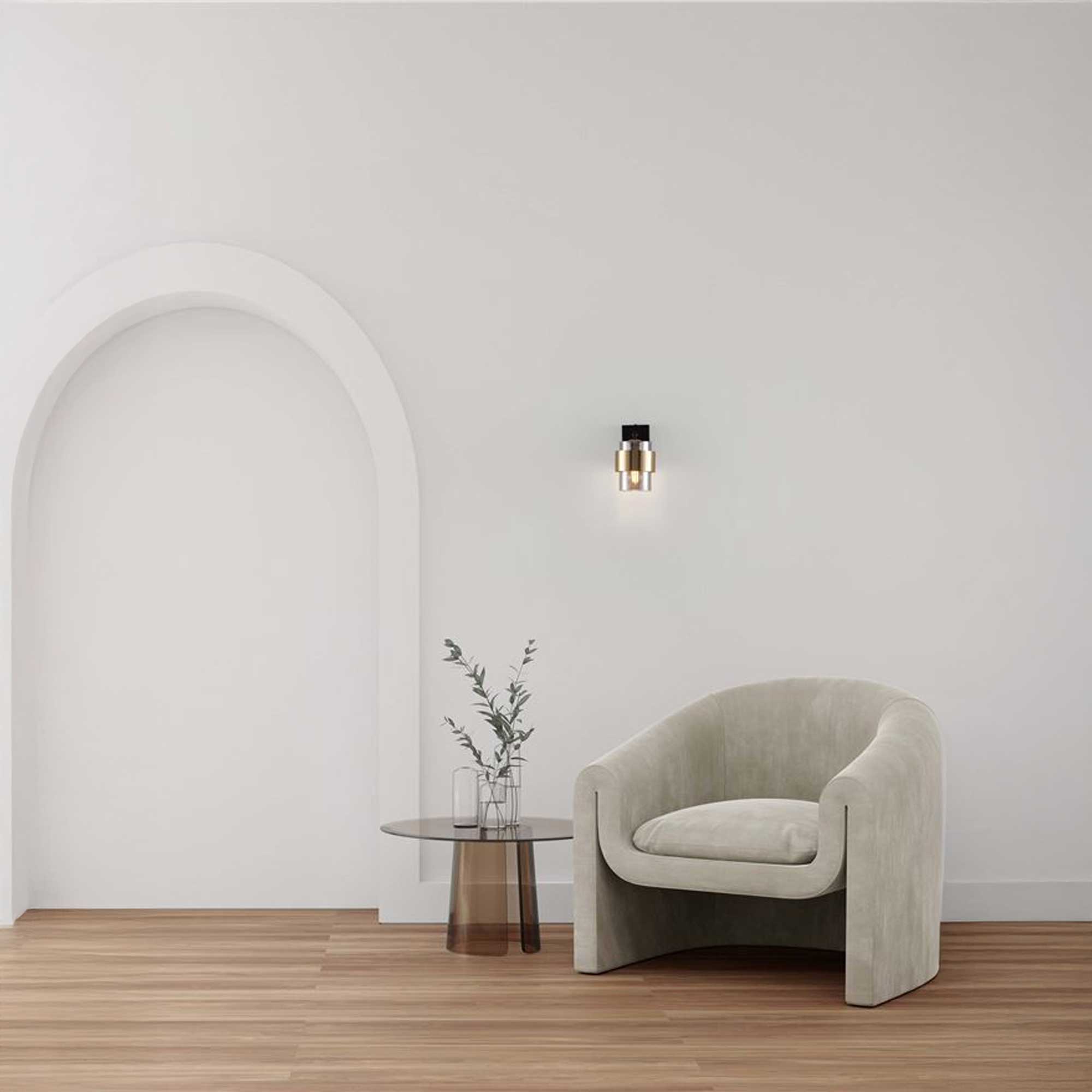 Nova Luce Sianna E27 sklenená nástenná svietidlo