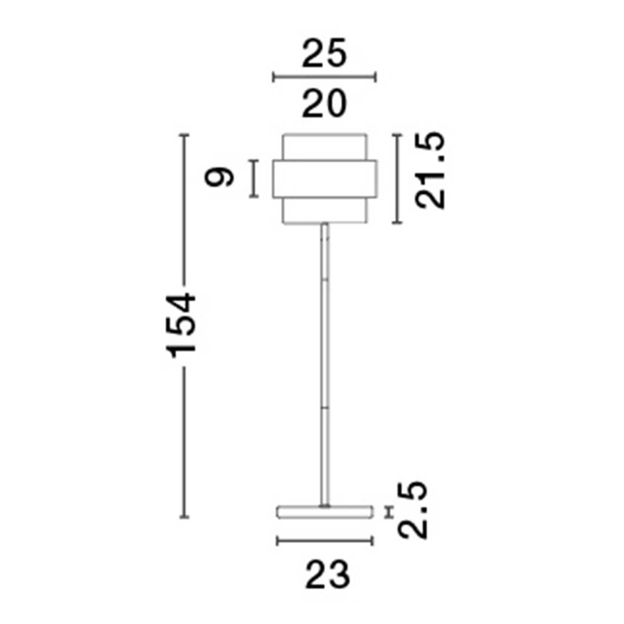 Nova Luce Sianna E27 sklenená stojanová svietidlo