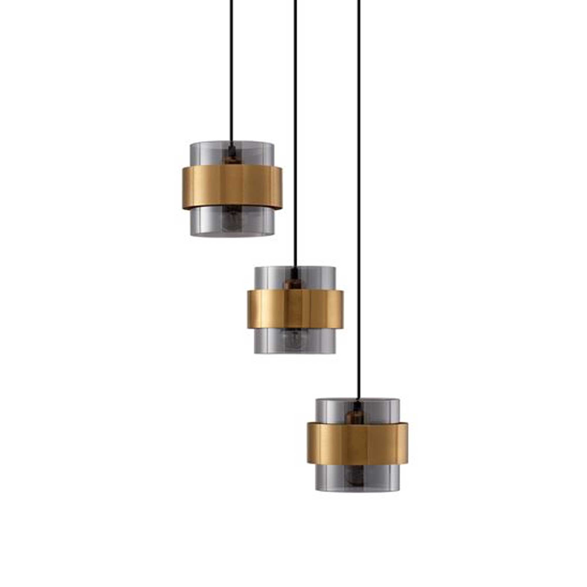 Nova Luce Sianna E27 sklenené závesné svietidlo vertikálne