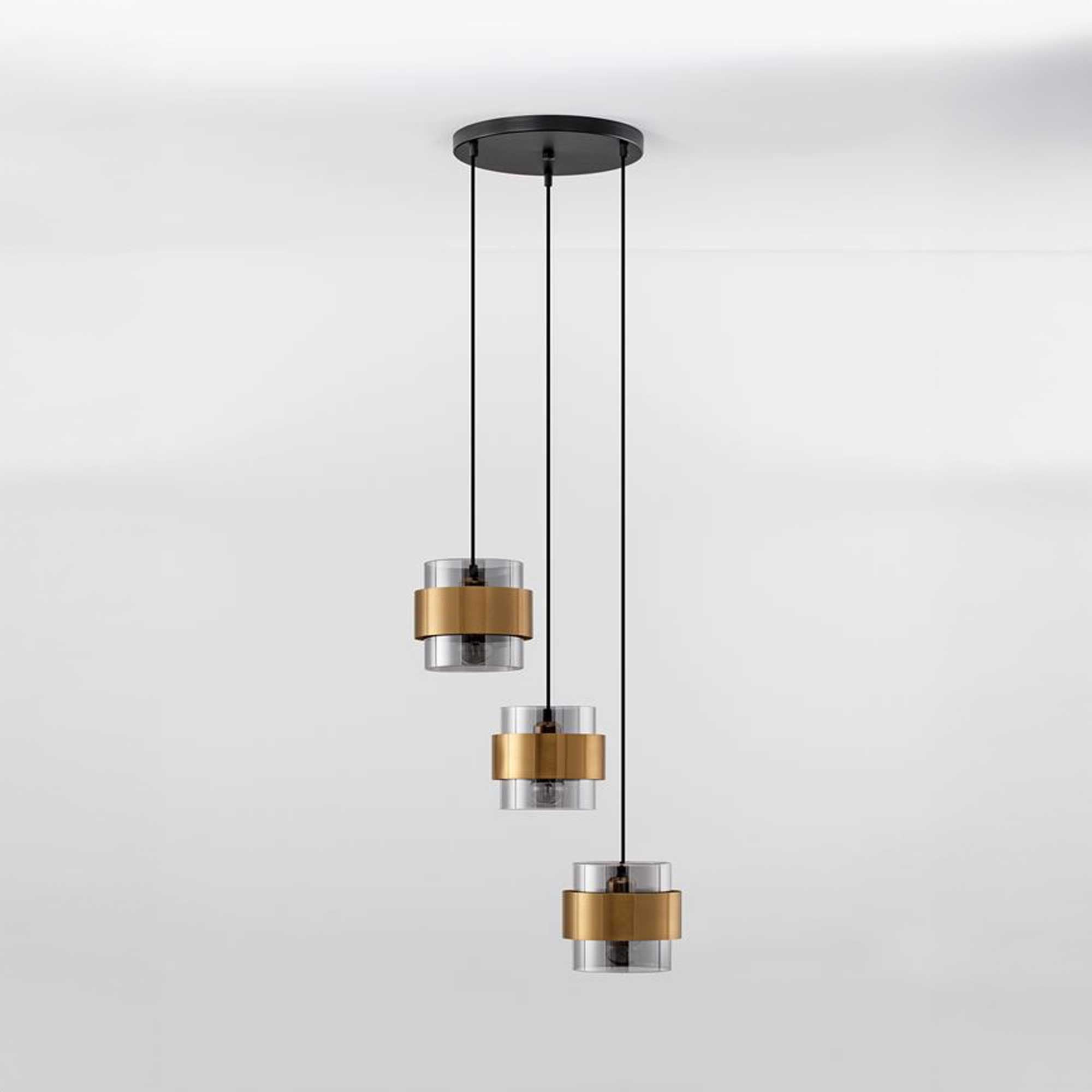 Nova Luce Sianna E27 sklenené závesné svietidlo vertikálne