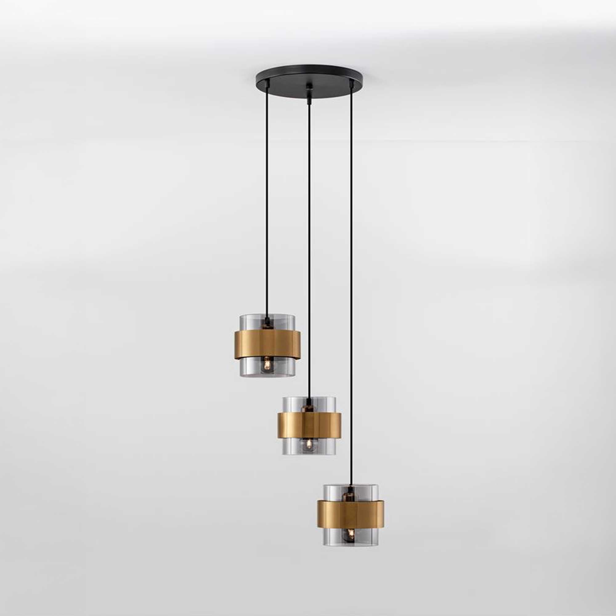 Nova Luce Sianna E27 sklenené závesné svietidlo vertikálne