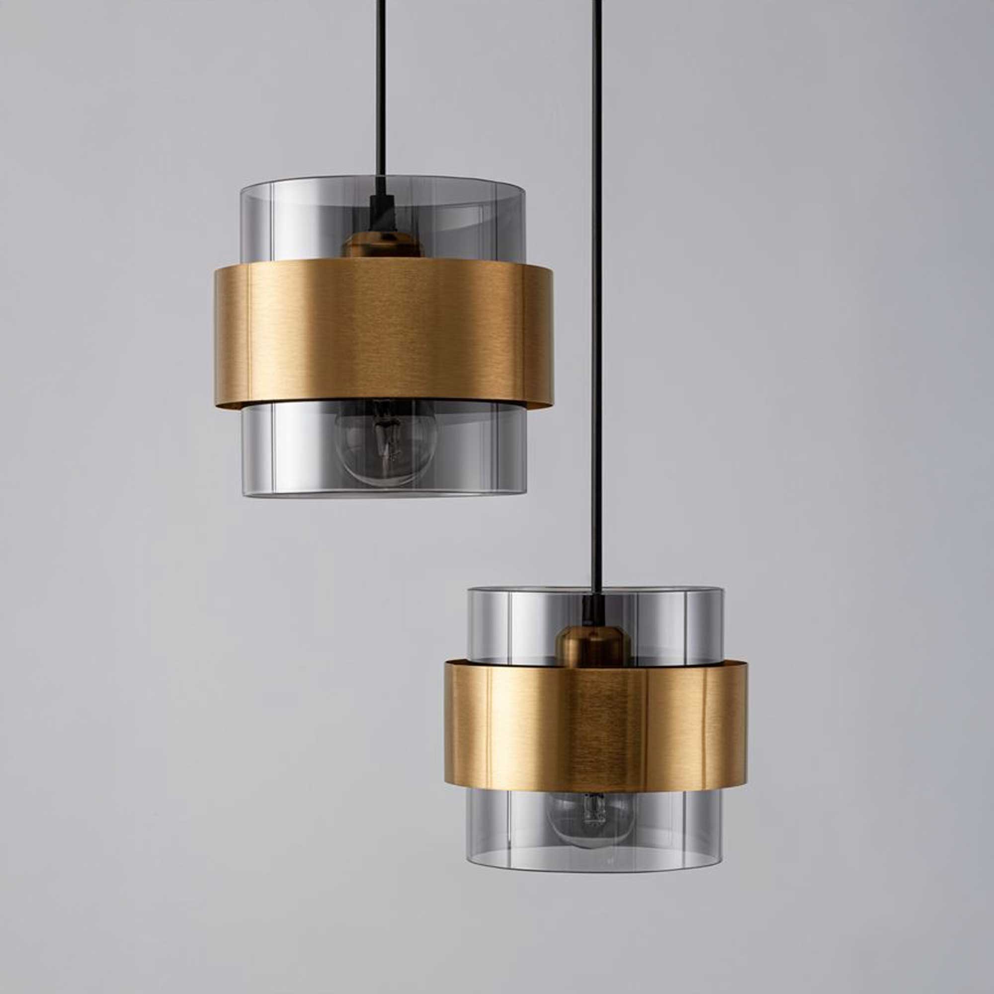 Nova Luce Sianna E27 sklenené závesné svietidlo vertikálne