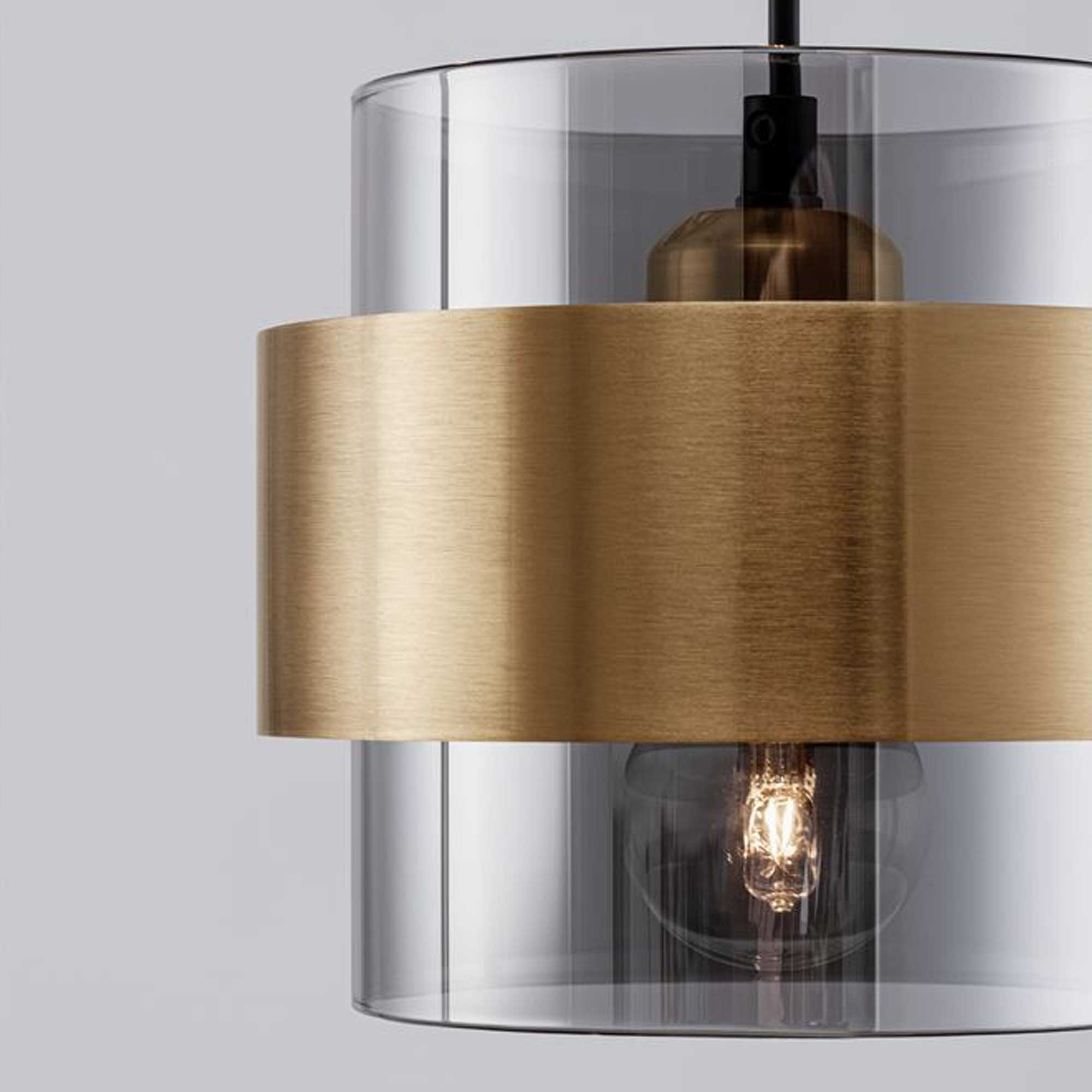 Nova Luce Sianna E27 sklenené závesné svietidlo vertikálne