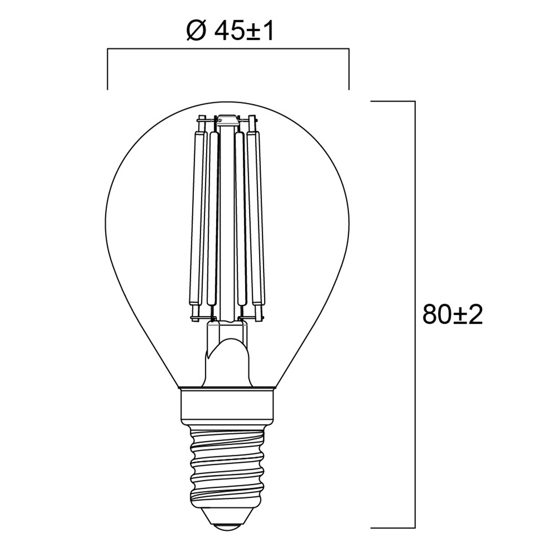 LED žárovka Sylvania ToLEDo RT Ball V5 CL DIM 470lm 827 E14 SL