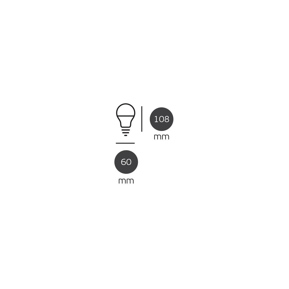 LED žiarovka VK Light Classic Plastic E27 ø60 9 W