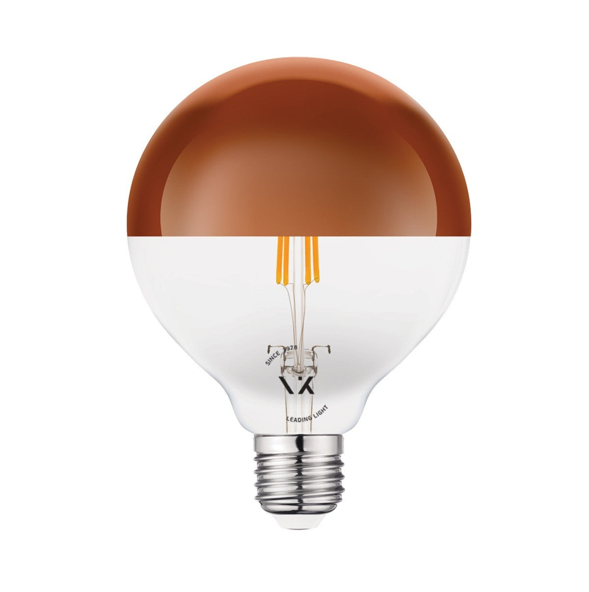 LED žiarovka VK Light Globo Filament Pink Copper E27 2700K 7W s možnosťou stmievania