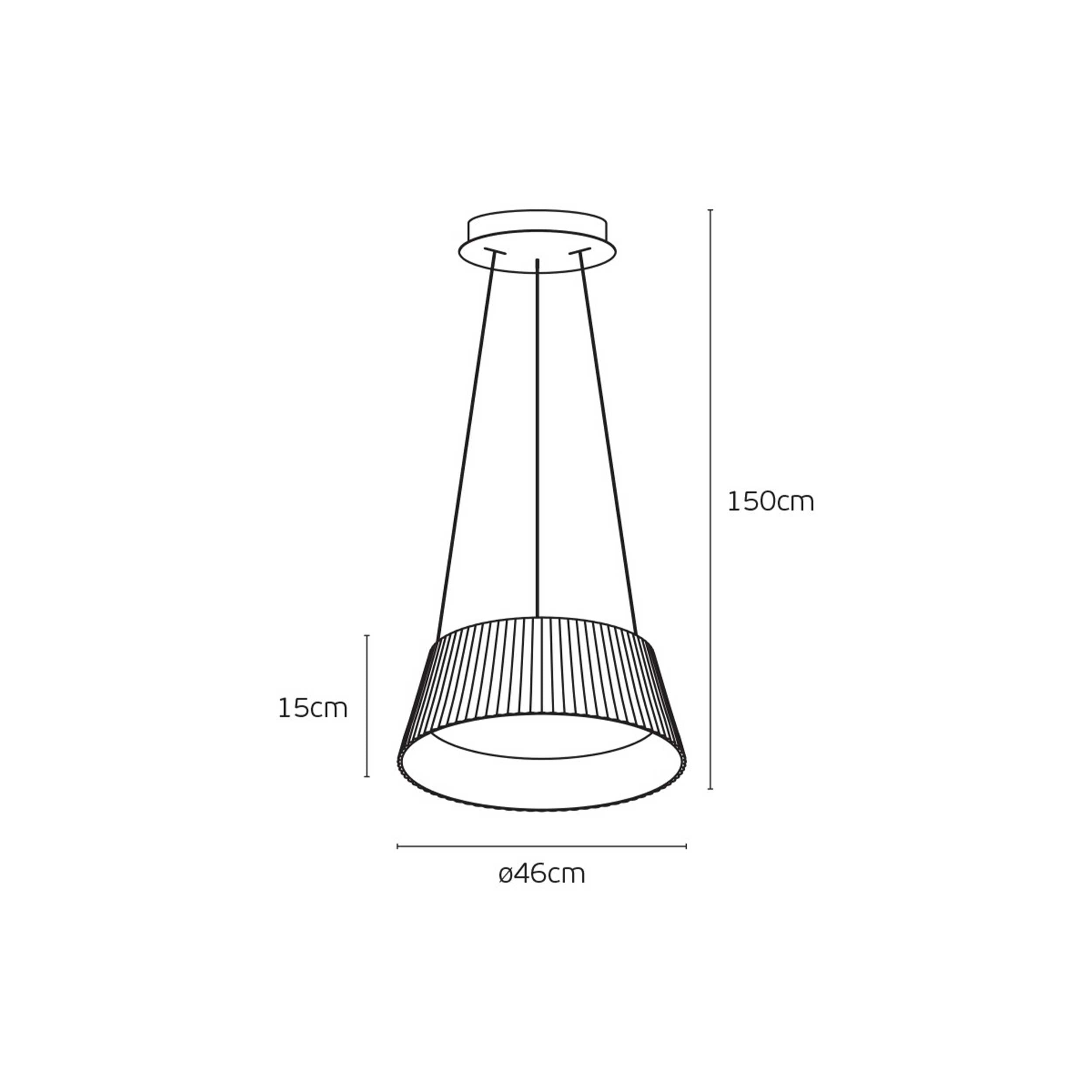 VK Light Aelia Wood LED závesné svietidlo