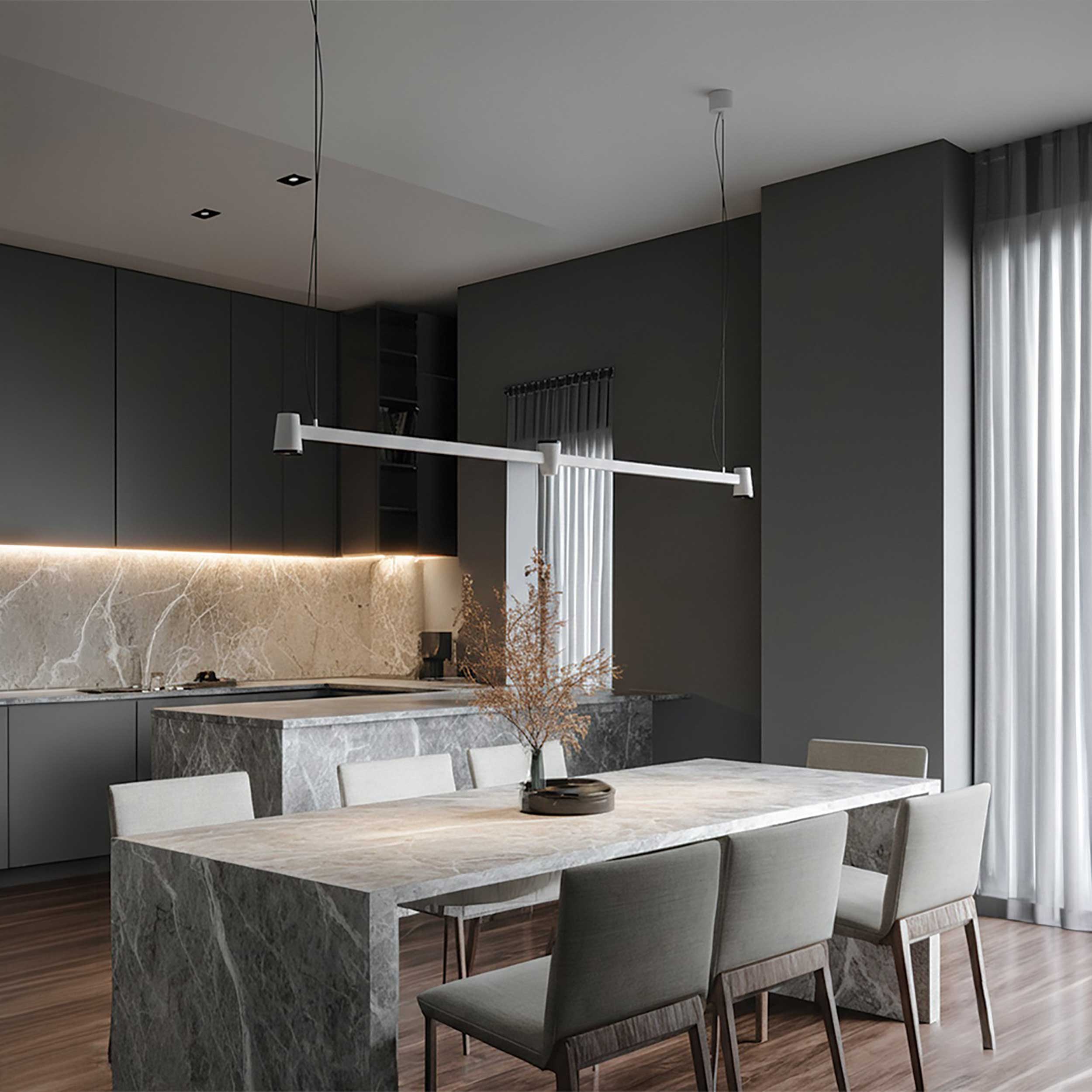 VK Light Iris LED závesné svietidlo