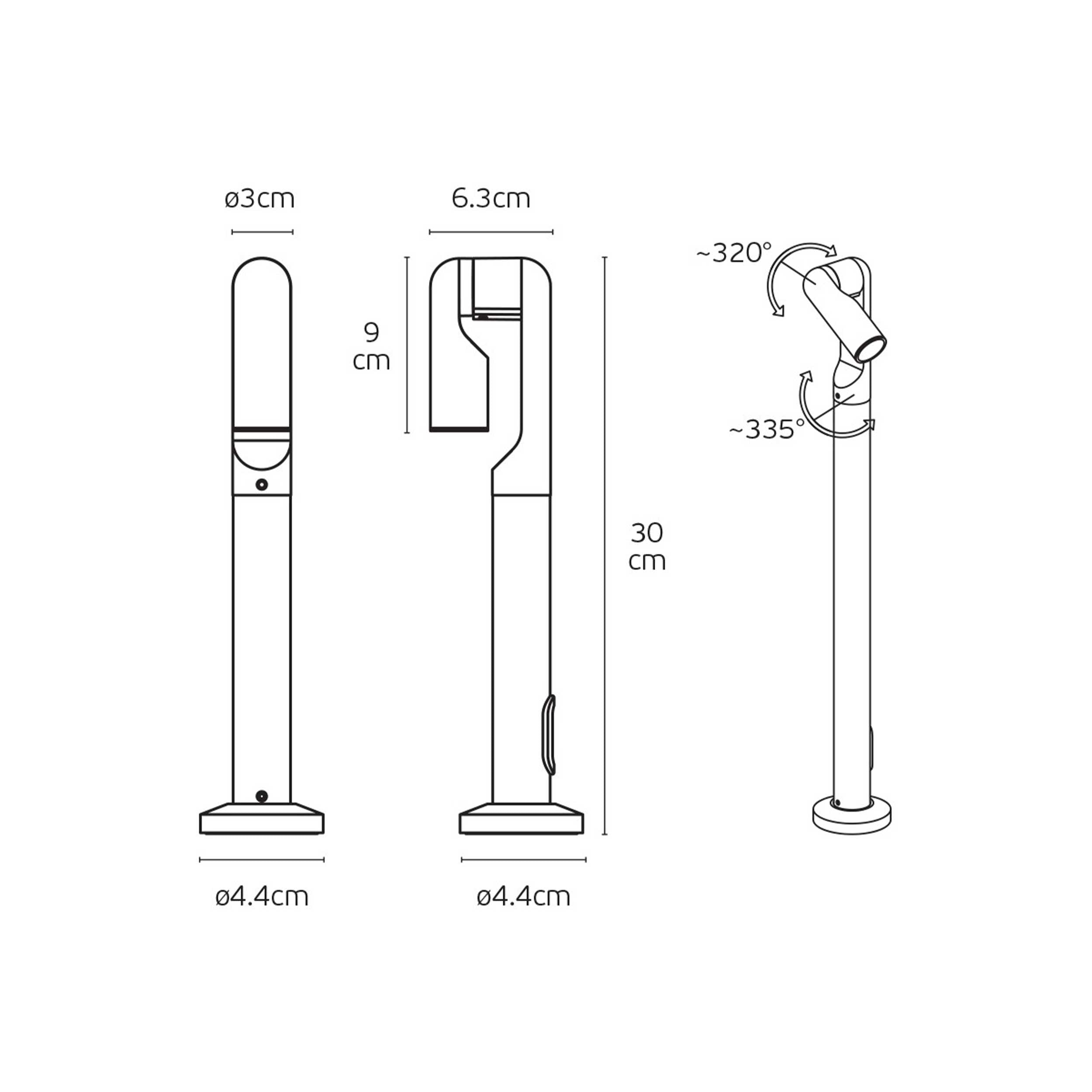 VK Light Lip LED stĺpové svietidlo IP65