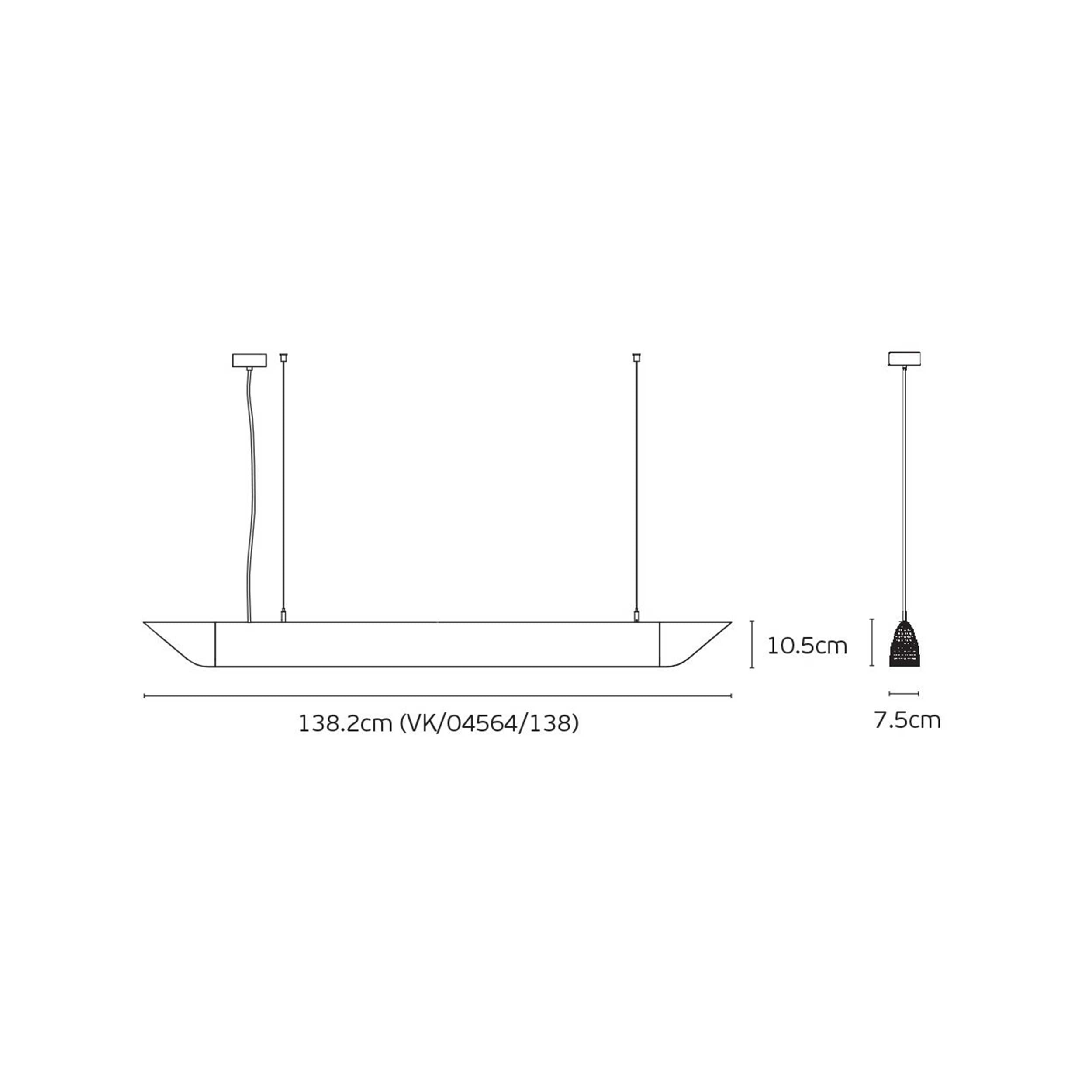 VK Light Mute Slim LED závesné akustické svietidlo