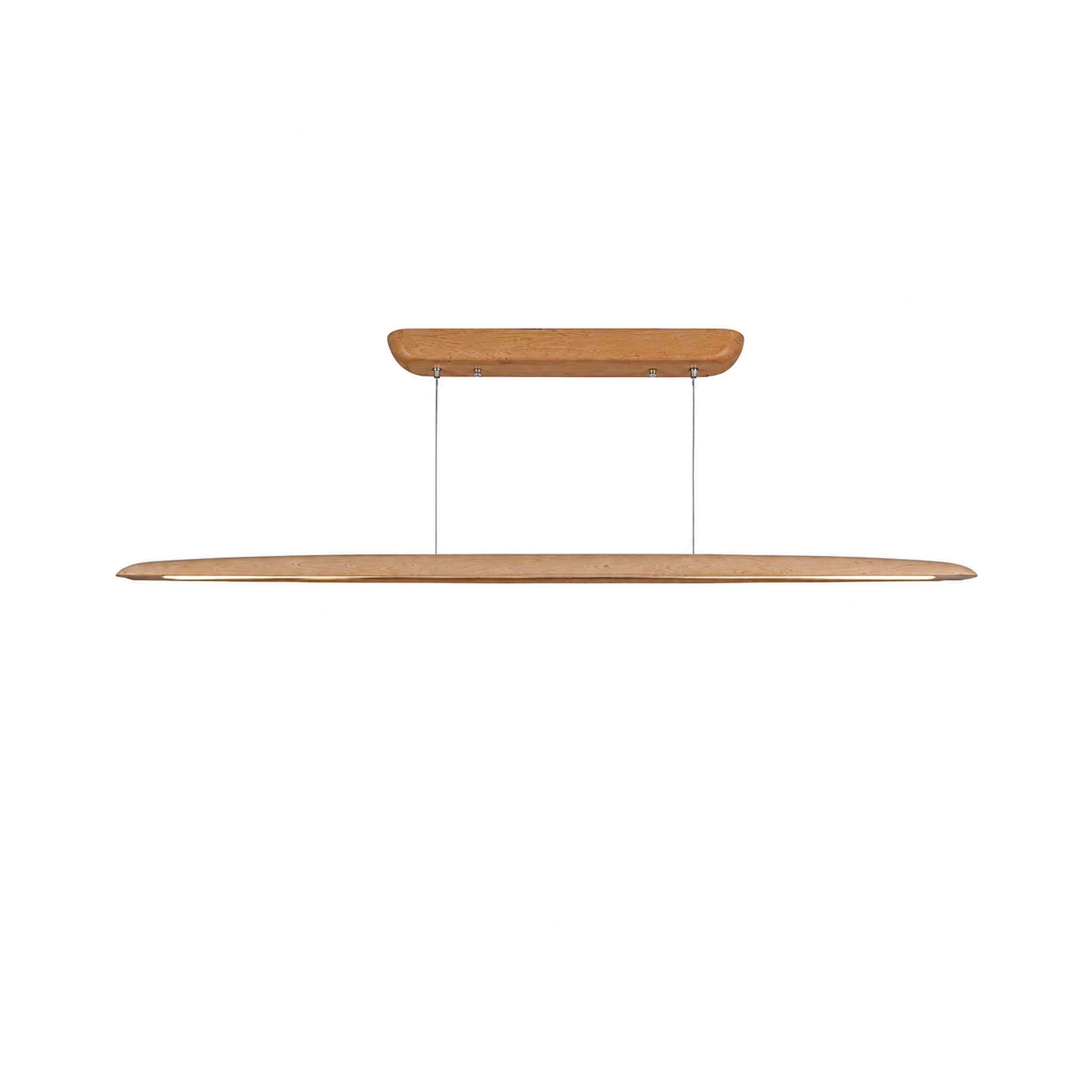 VK Light Woody LED závesné líniové drevené svietidlo zaoblené