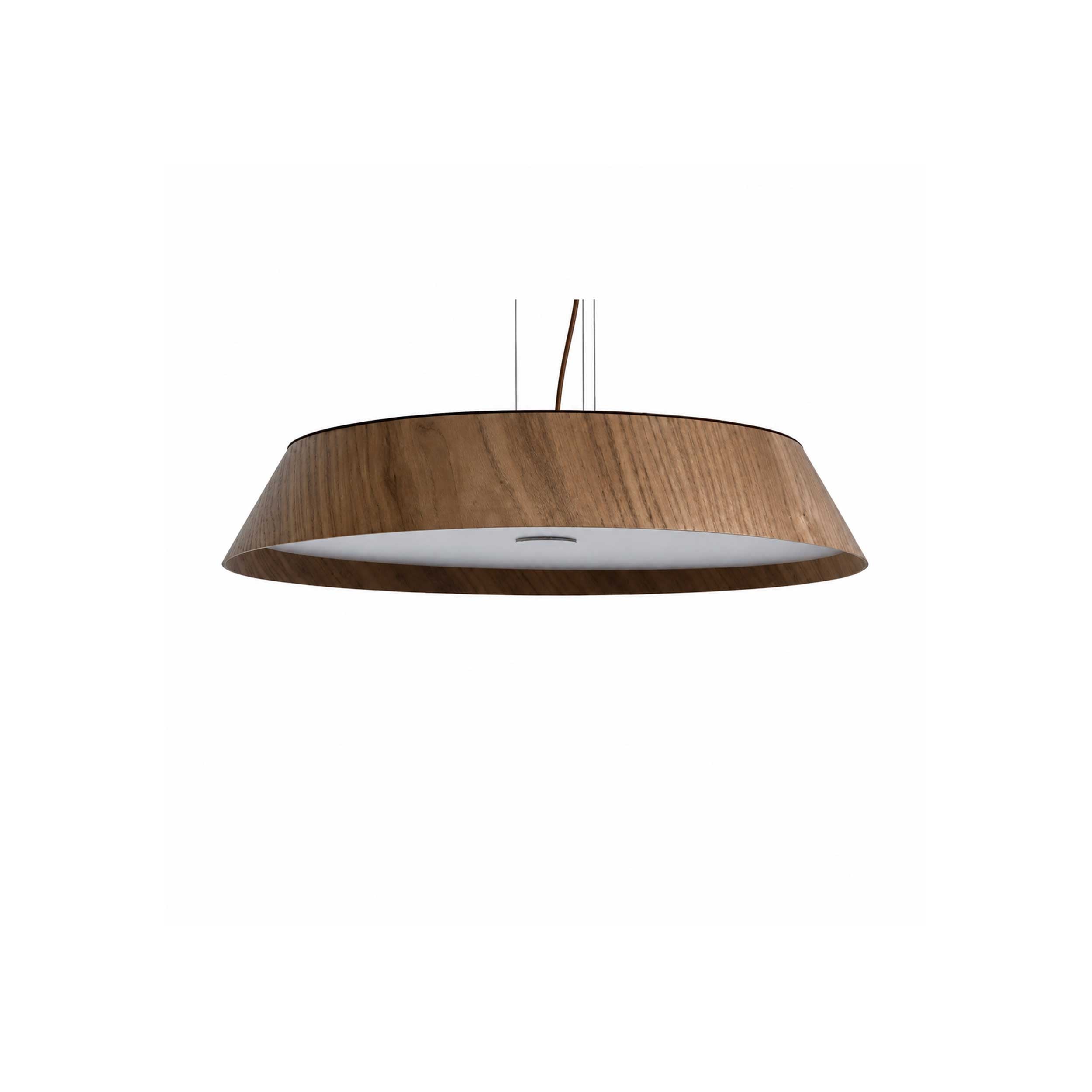 VK Light Woody LED závesné okrúhle drevené svietidlo