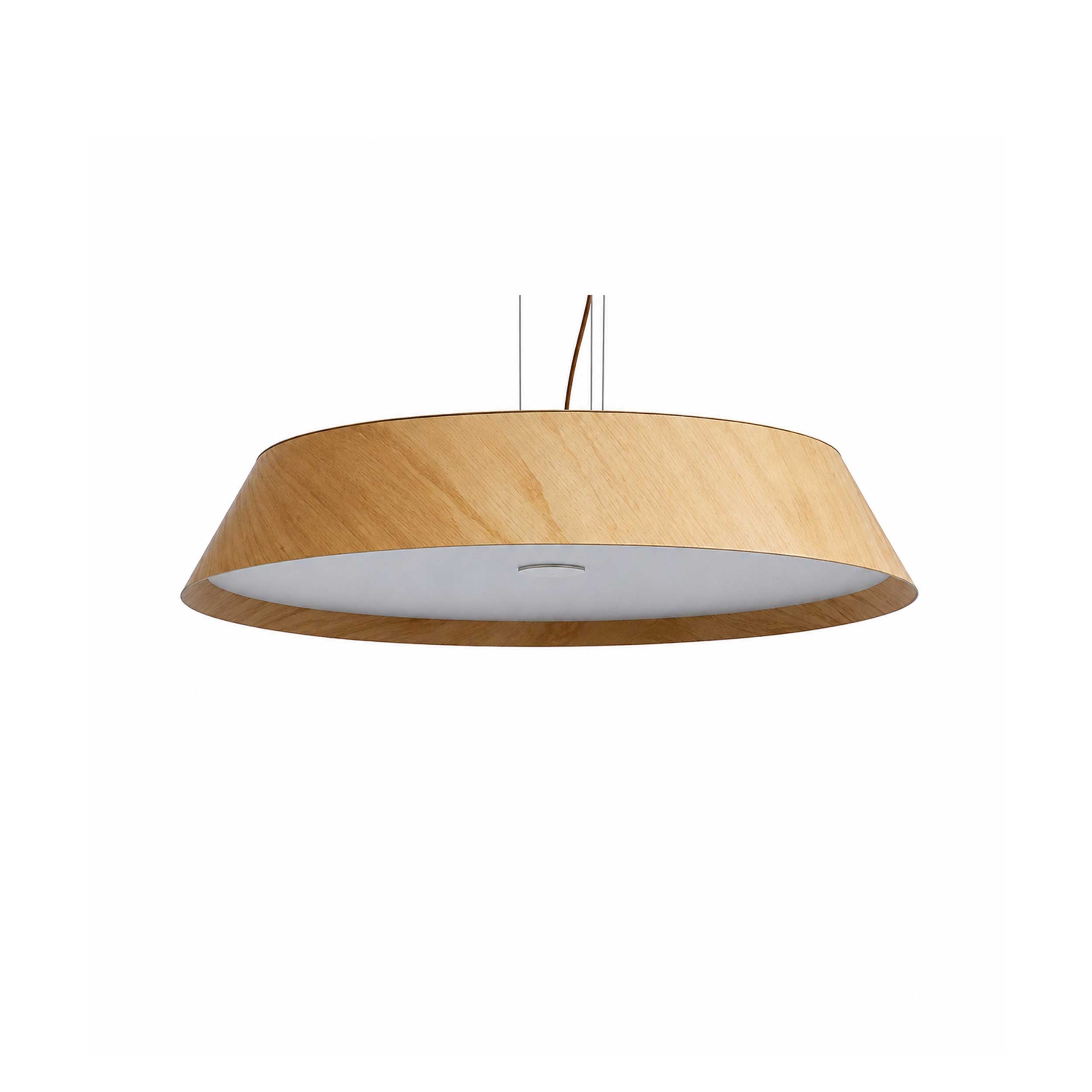 VK Light Woody LED závesné okrúhle drevené svietidlo