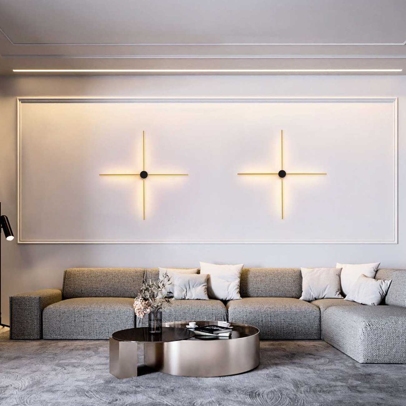 Goldbar Cross LED nástěnné svítidlo