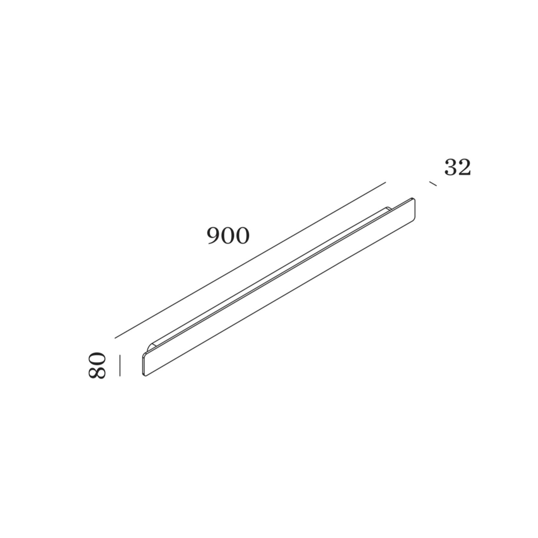 Wever and Ducré MILES nástěnné podélné svítidlo