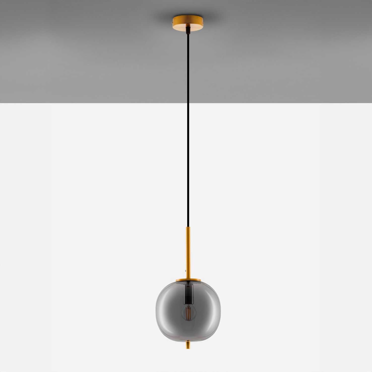 Nova Luce Lato E14 skleněné závěsné svítidlo