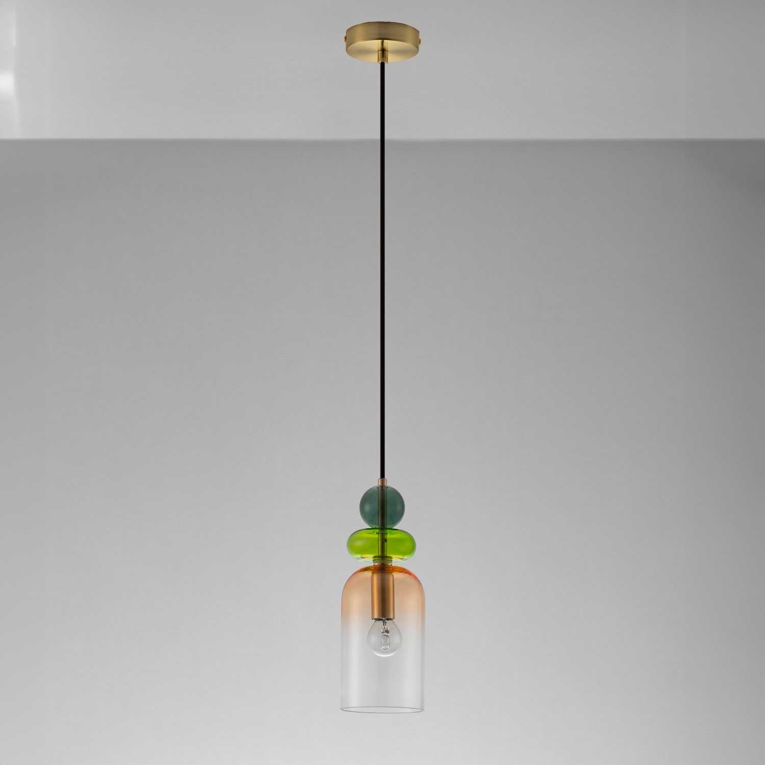 Nova Luce Murano E14 skleněné závěsné svítidlo