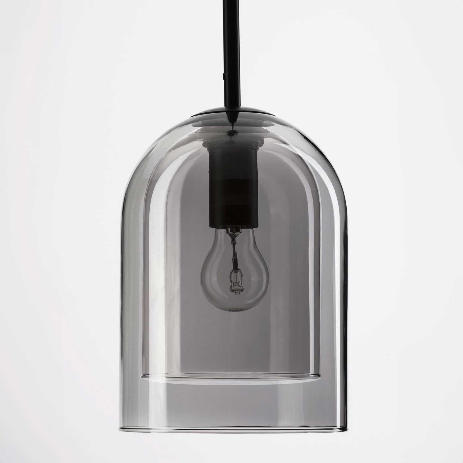 Nova Luce Velor single E27 skleněné závěsné svítidlo