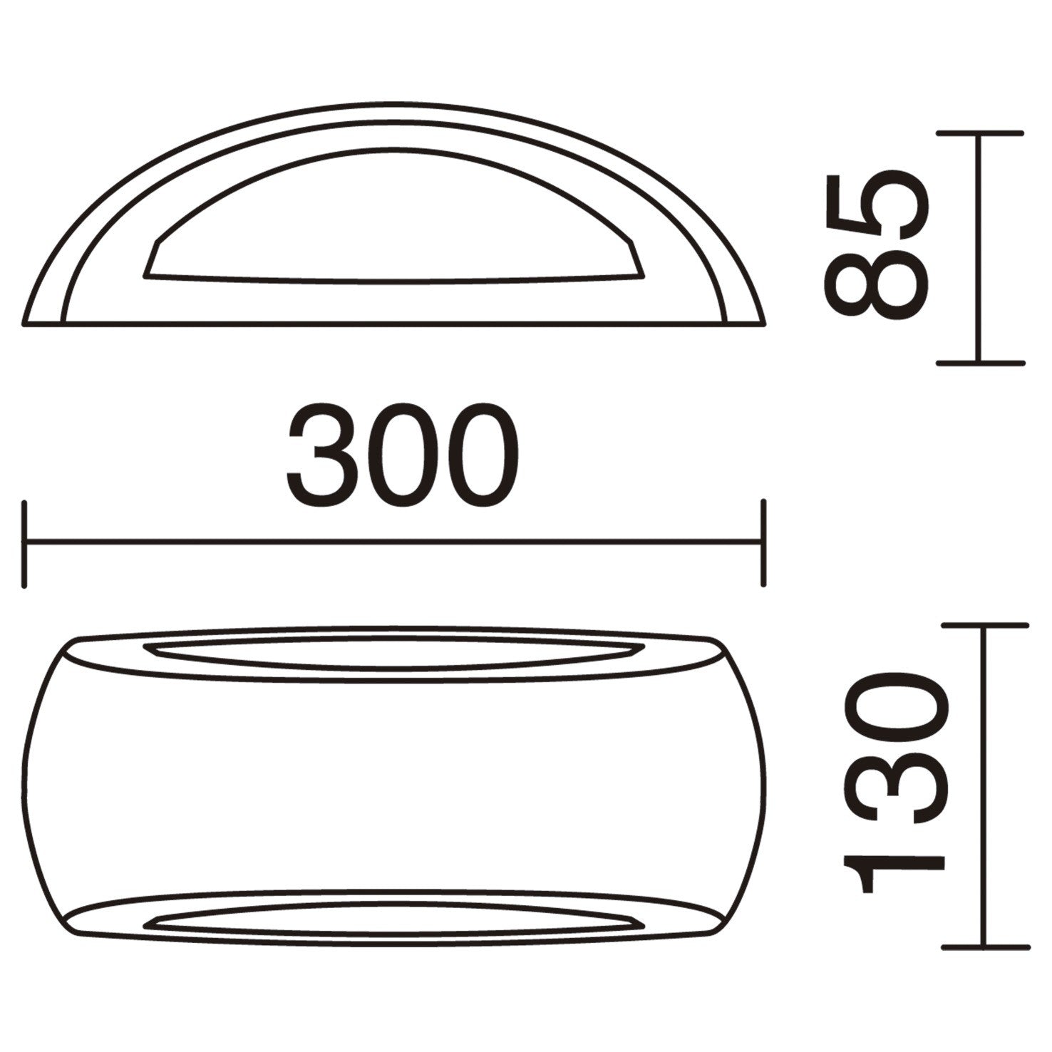 Dopo Calm E27 přisazené svítidlo černé se sensorem