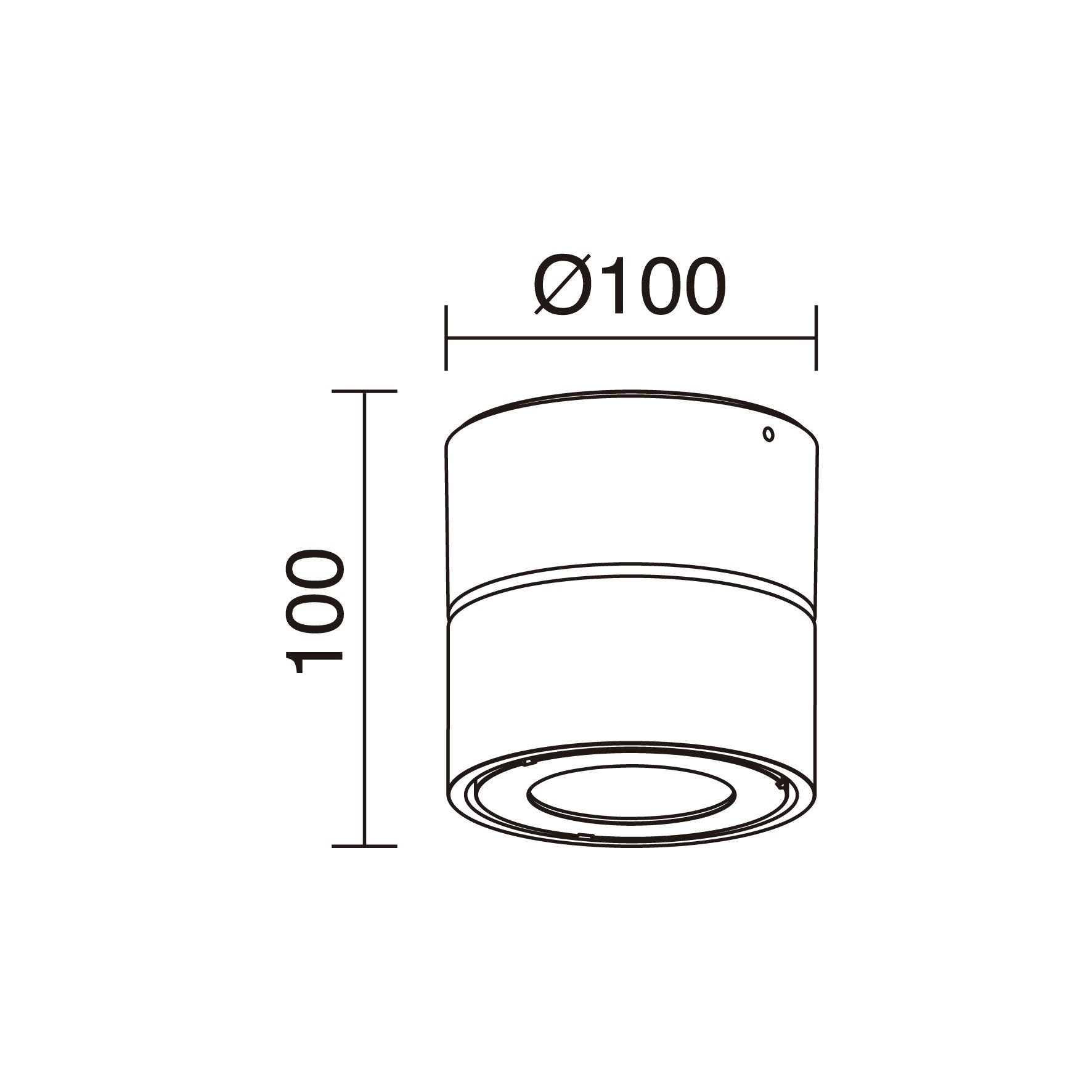 Cristher Spotlight disc LED bodové svítidlo antracitové