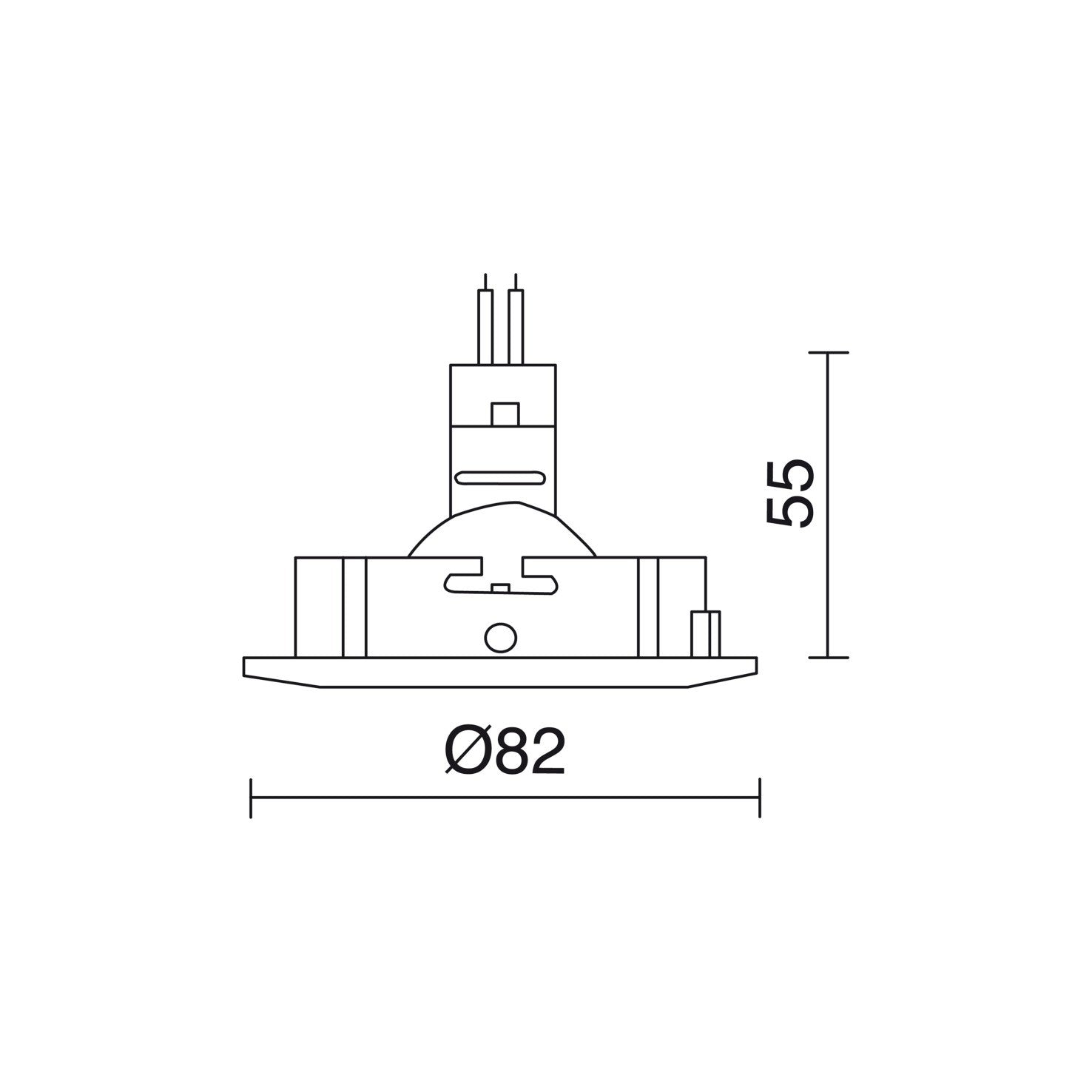 Indeluz Nix Round GU10 náklopné zápustné svítidlo bílé