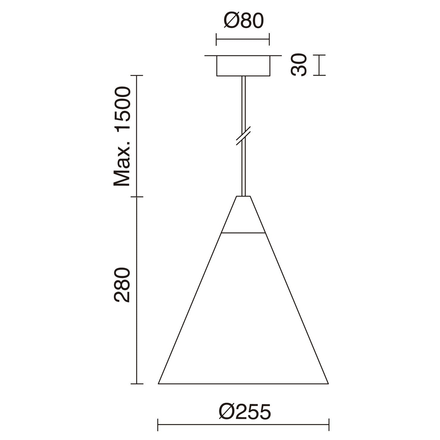 Exo Oda E27 závěsné svítidlo bílé