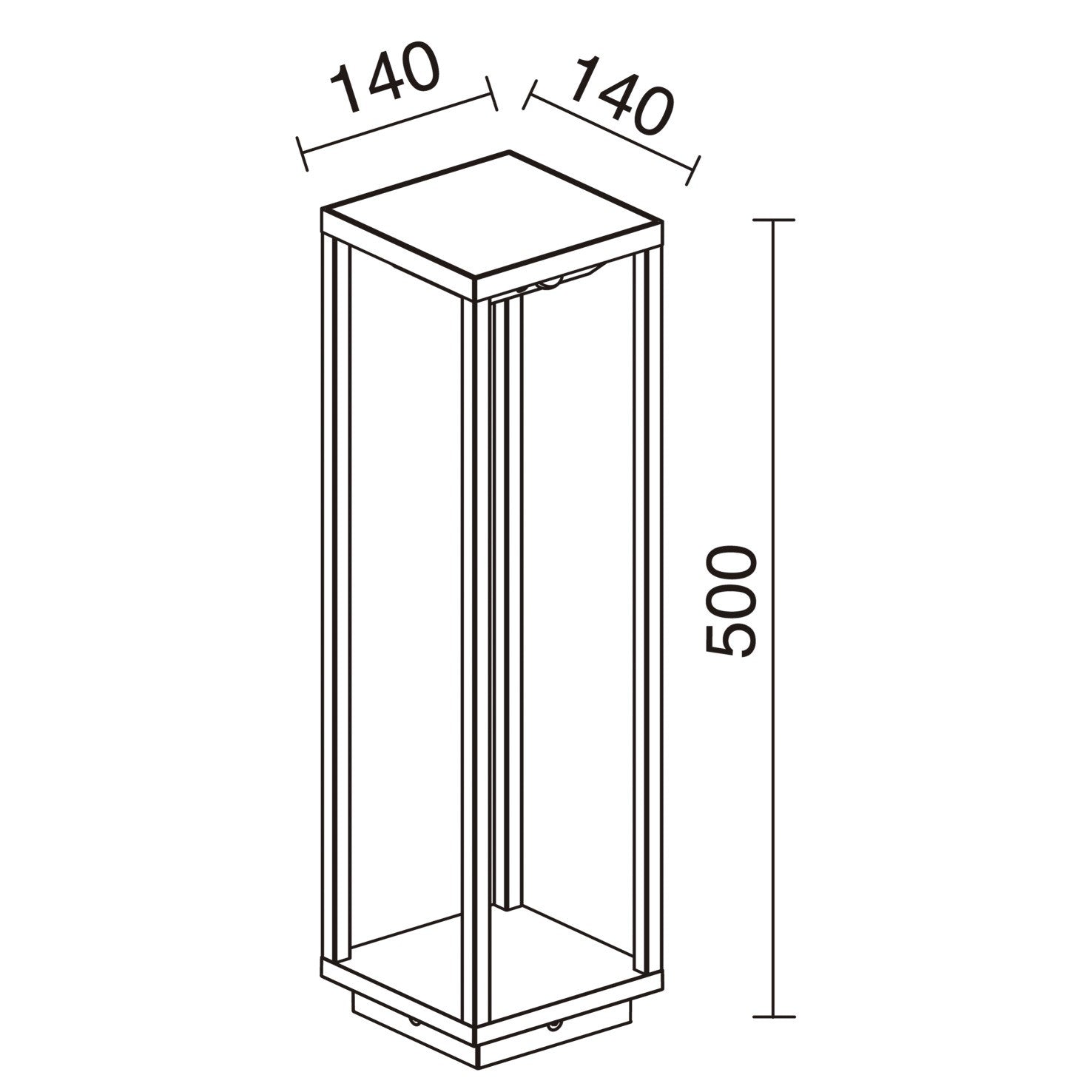 Dopo Solei LED sloupkové antracitové solární svítidlo