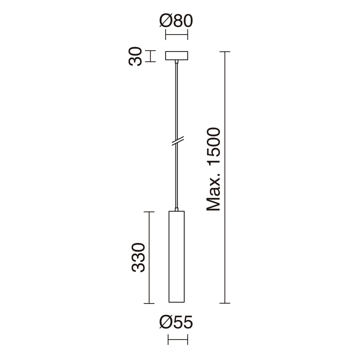 Exo Tania C GU10 závěsné svítidlo černé