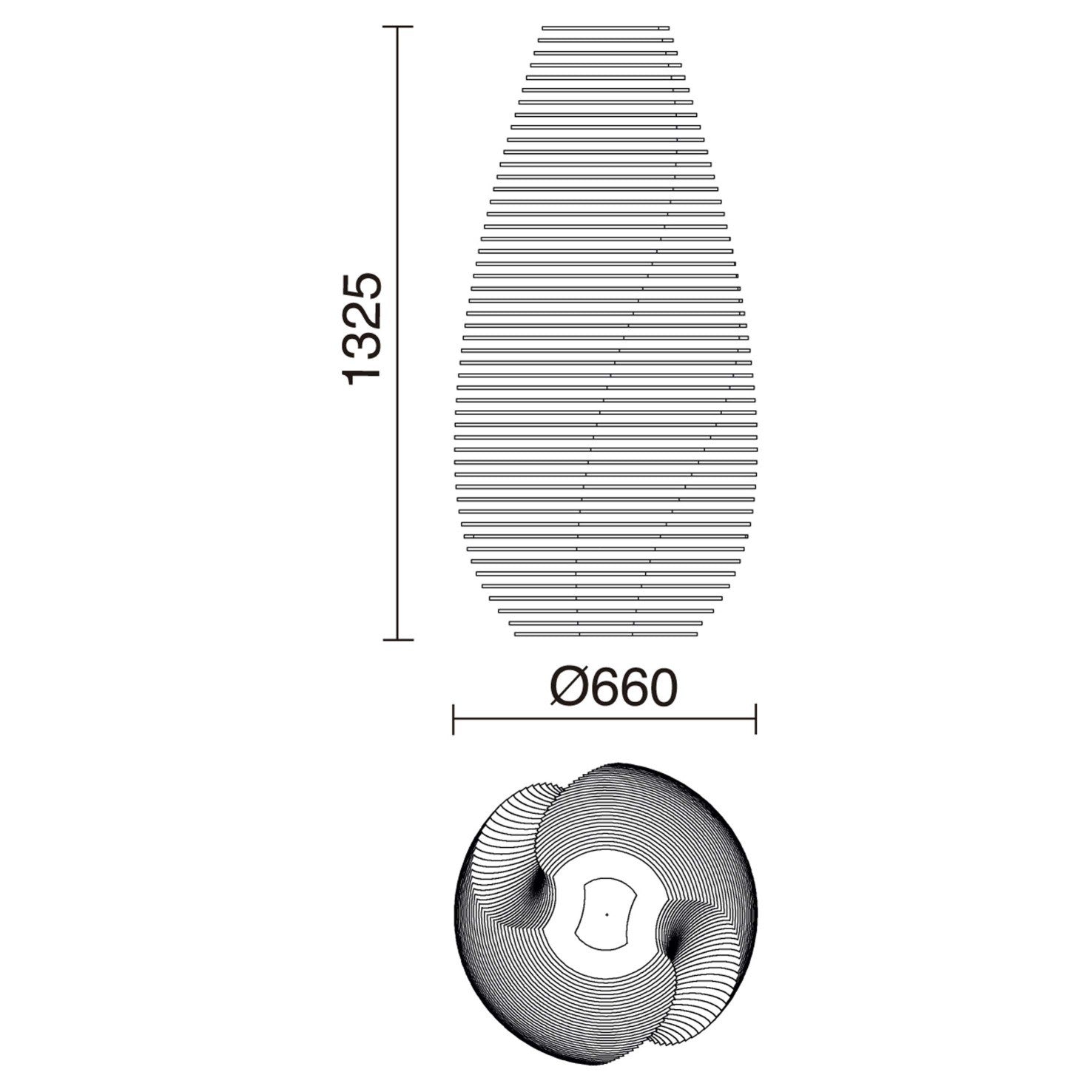 Exo Twist F GX53 stojací svítidlo