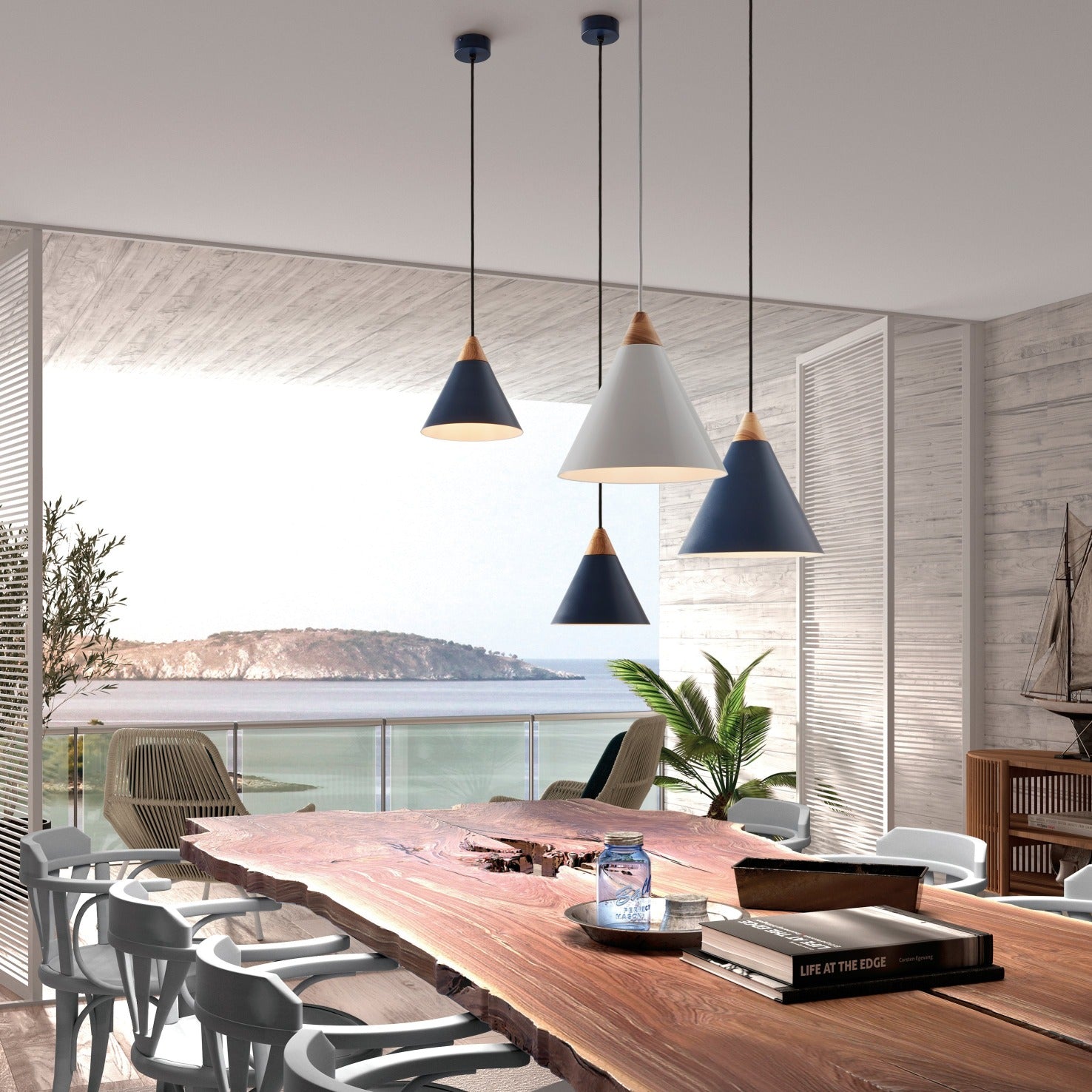 Exo Oda E27 závěsné svítidlo černé