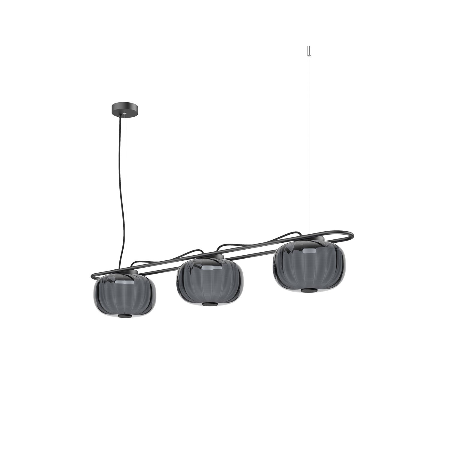 Exo KRISTA LED závěsné svítidlo šedé