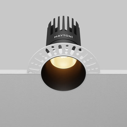 Maytoni downlight Dip LED 50° zapustené kruhové svietidlo čierne