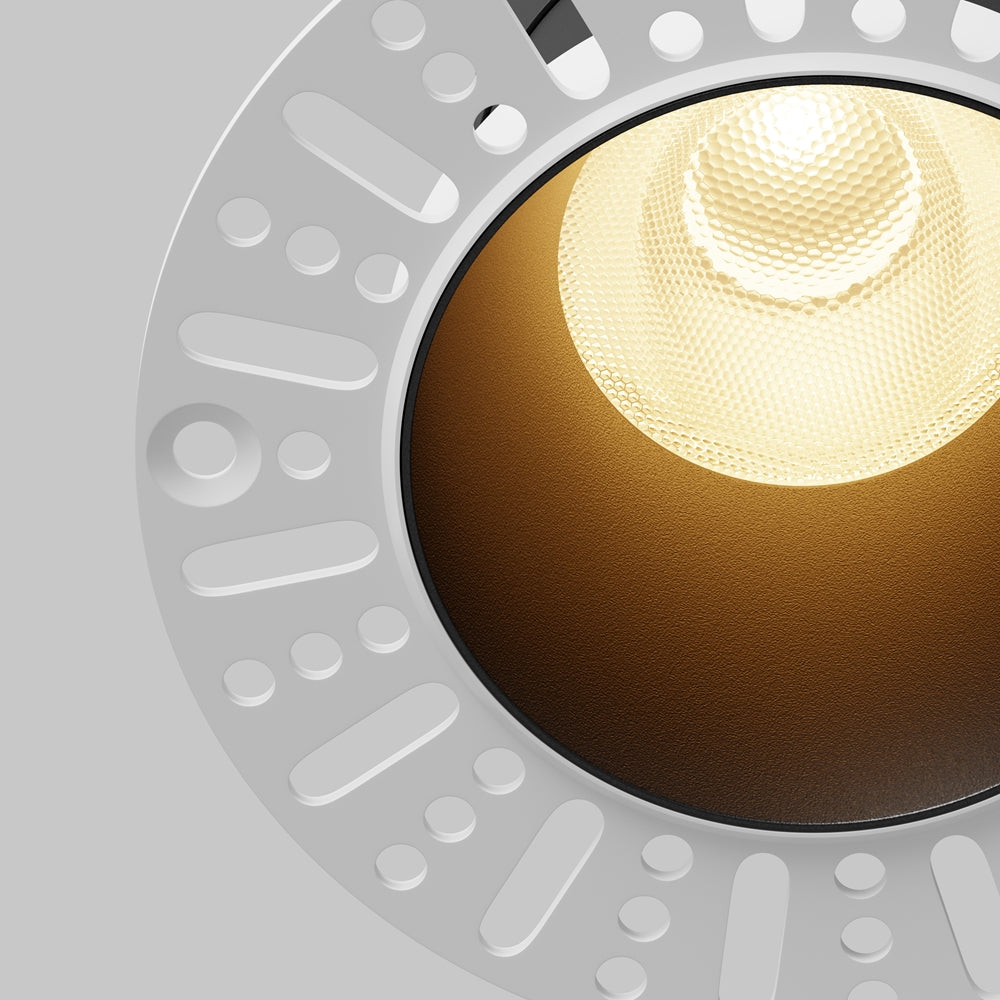 Maytoni downlight Dip LED 50° zapustené kruhové svietidlo čierne