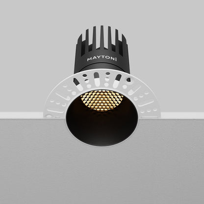 Maytoni downlight Dip LED 50° zapustené kruhové svietidlo čierne