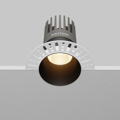 Maytoni downlight Dip LED 50° zapustené kruhové svietidlo čierne