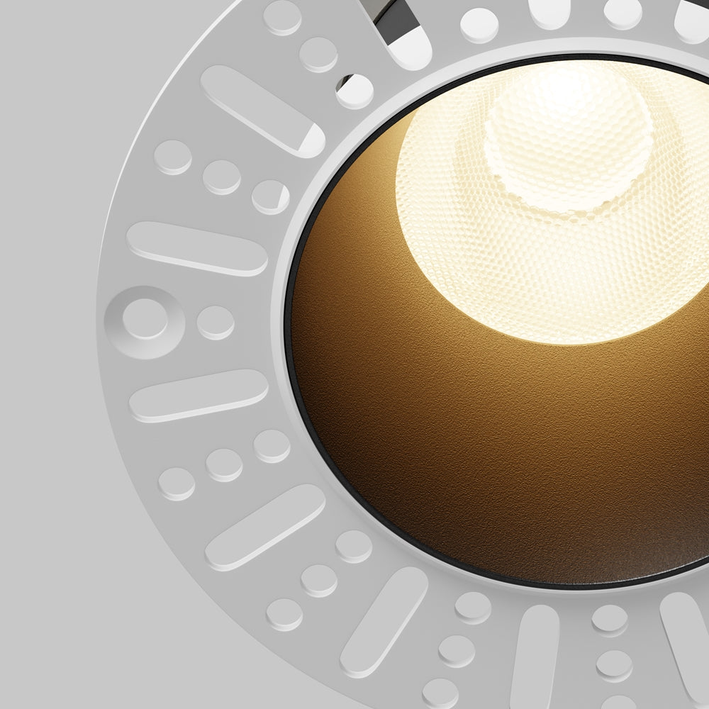 Maytoni downlight Dip LED 50° zapustené kruhové svietidlo čierne