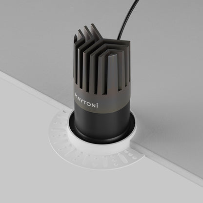 Maytoni downlight Dip LED 50° zapustené kruhové svietidlo čierne