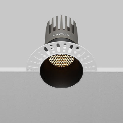 Maytoni downlight Dip LED 50° zapustené kruhové svietidlo čierne
