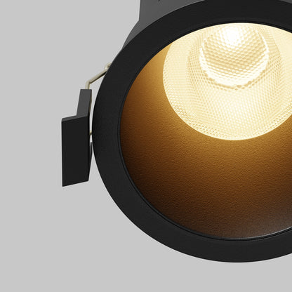 Maytoni downlight Dip LED 50° zapustené kruhové svietidlo čierne