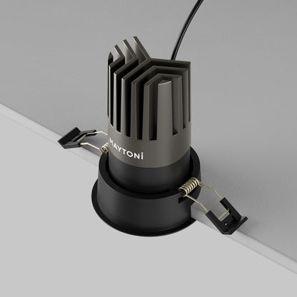 Maytoni downlight Dip LED 50° zapustené kruhové svietidlo čierne