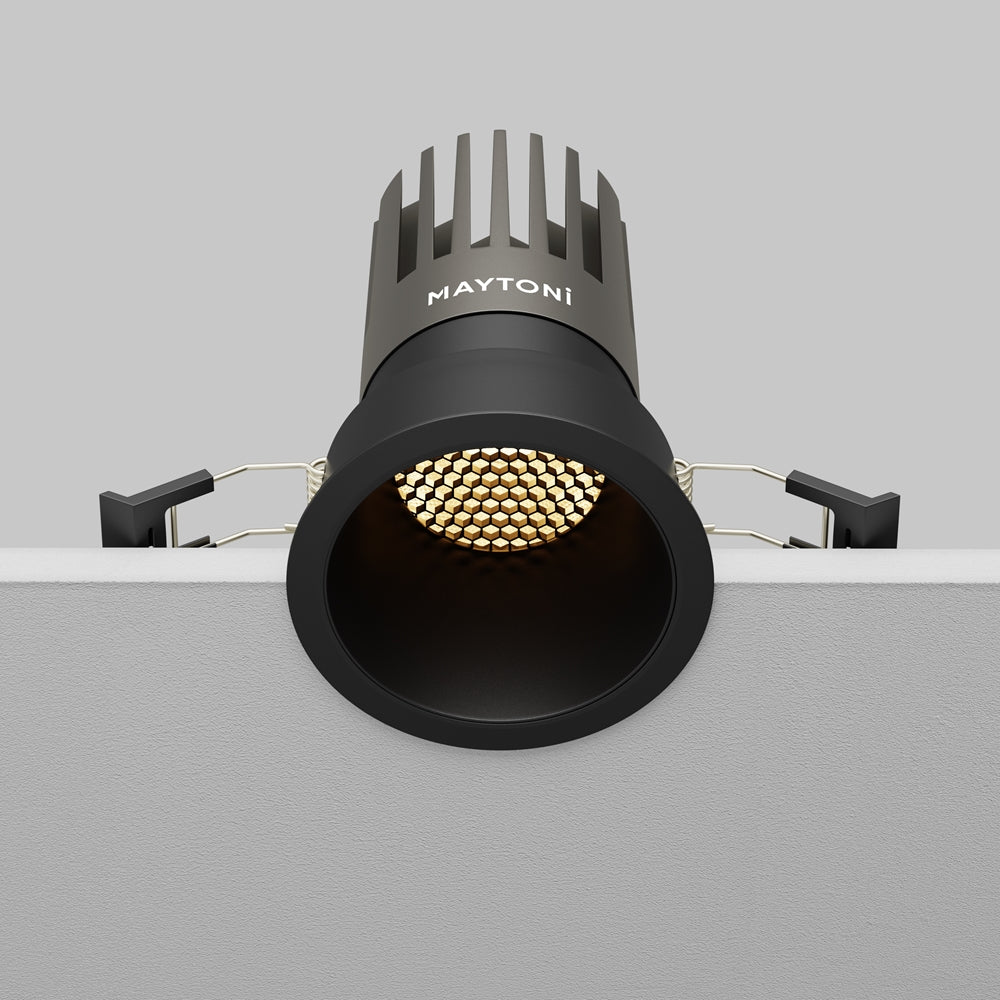 Maytoni downlight Dip LED 50° zapustené kruhové svietidlo čierne