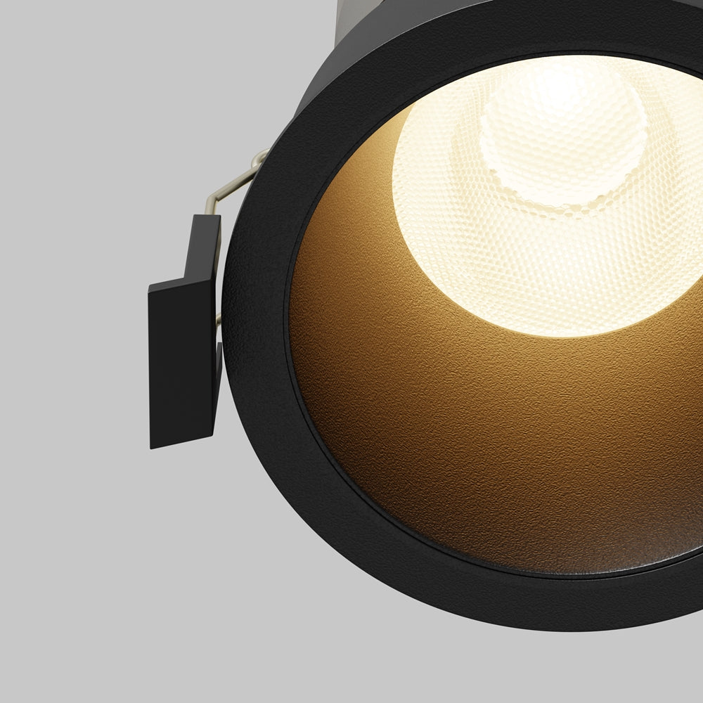 Maytoni downlight Dip LED 50° zapustené kruhové svietidlo čierne