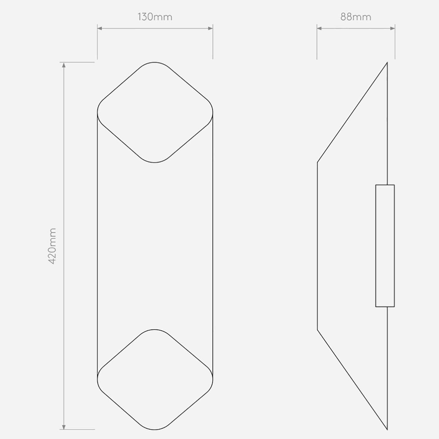 Astro Ako 420 LED přisazené svítidlo stříbrné