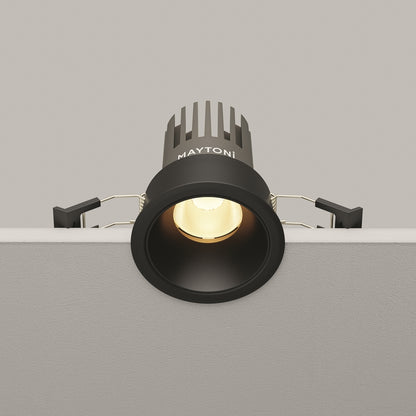 Maytoni downlight Dip LED 50° zapustené kruhové svietidlo čierne