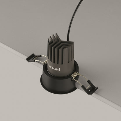 Maytoni downlight Dip LED 50° zapustené kruhové svietidlo čierne