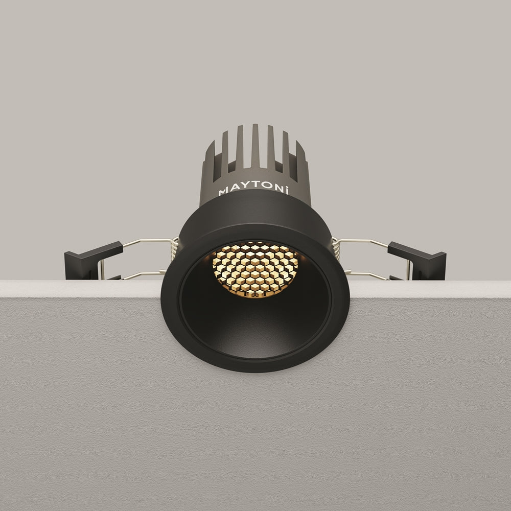 Maytoni downlight Dip LED 50° zapustené kruhové svietidlo čierne