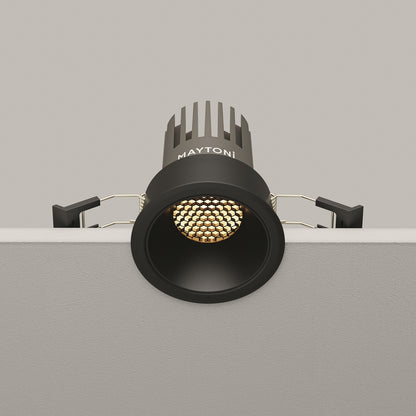 Maytoni downlight Dip LED 50° zapustené kruhové svietidlo čierne