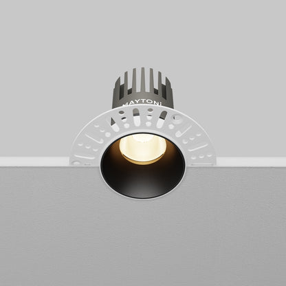 Maytoni downlight Dip LED 50° zapustené kruhové svietidlo čierne